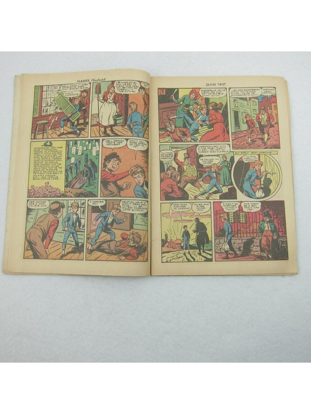 Vintage Classics Illustrated Comic Book #23 Oliver Twist Charles Dickens 1945 - Picture 5 of 12